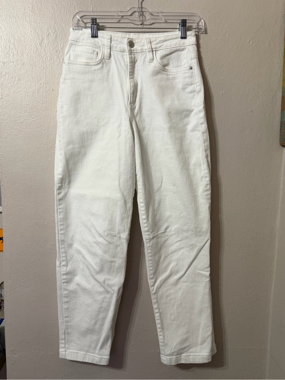 Lola Made with love White High-Rise Straight Jeans size 6